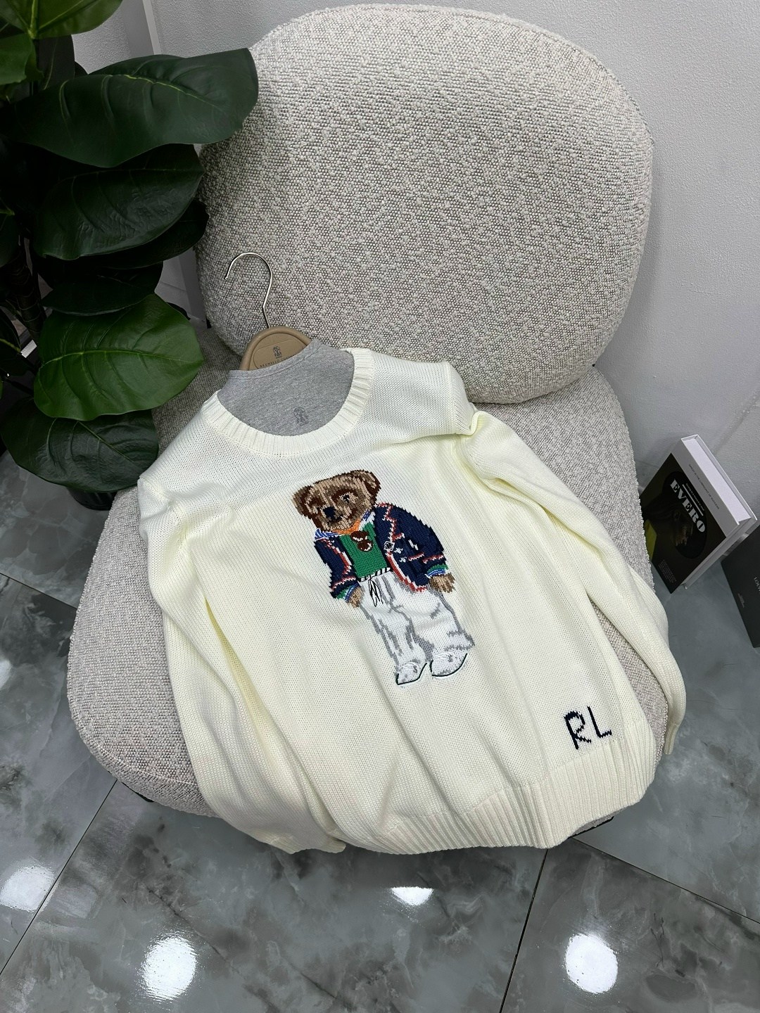 свитер женский polo ralph lauren с мишкой,свитер с мишками,свитера женские,джемпер с ручной вышивкой,джемпер с медведем женский ralph lauren