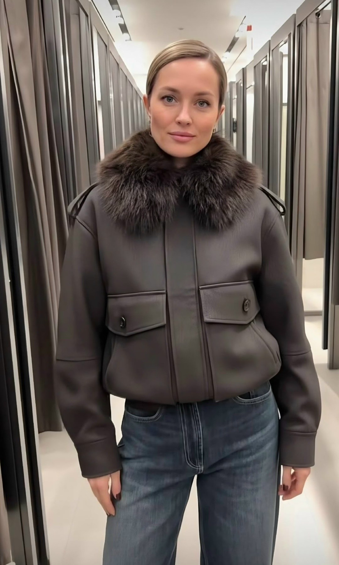 кожаная куртка,куртка с воротником,женская кожаная куртка yolagain с меховым воротником,женская куртка,женская куртка из натуральной овечьей кожи с натуральным мехом wy1159