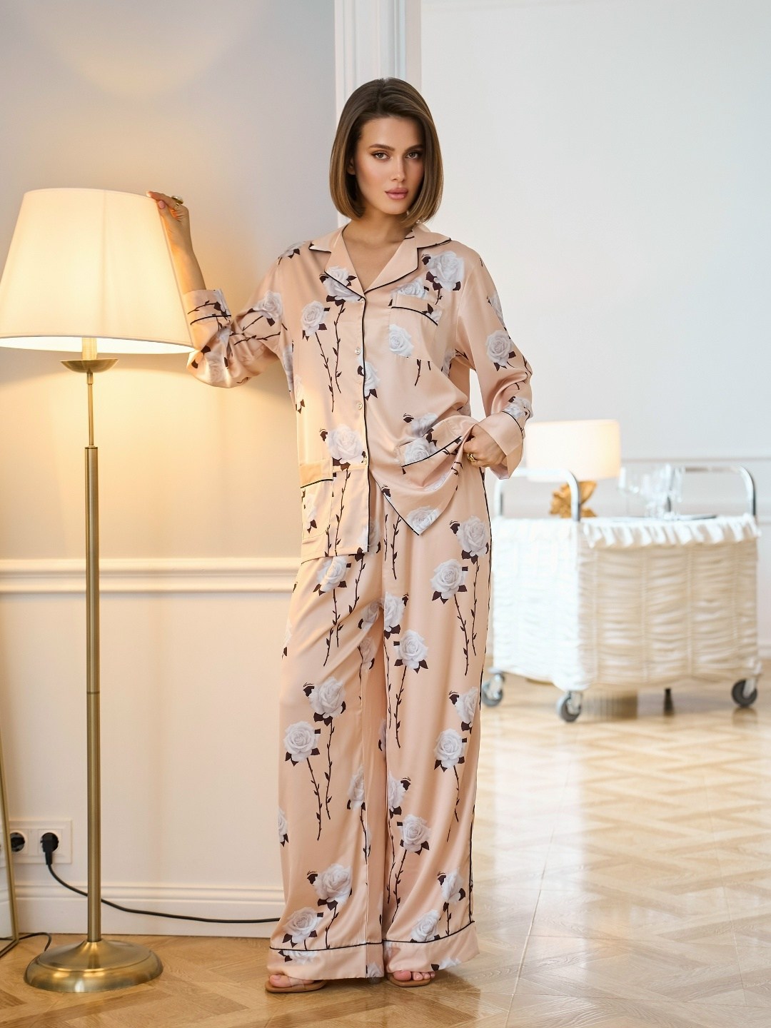 женская пижама,пижама женская атласная шелковая,пижама домашний костюм,пижама шелковая,миа аморе пижама шелк