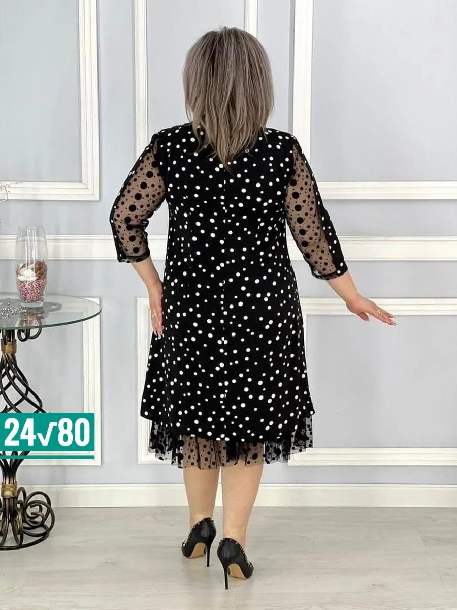 платье больших размеров в горошек,вечернее платье больших размеров нарядное в горошек saliya brand,платье вечернее больших размеров нарядное в горошек,платье женское праздничное больших размеров,плать