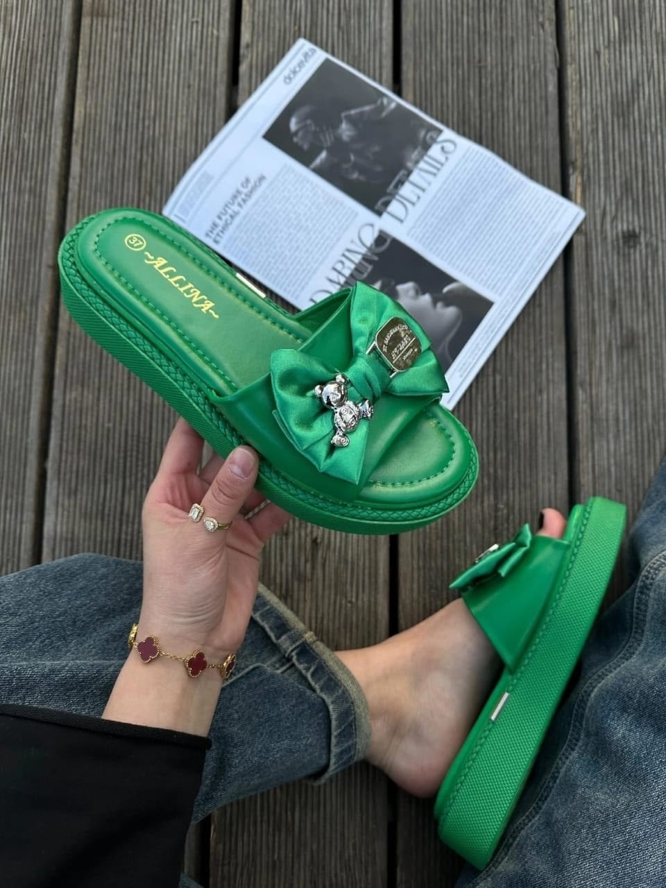 ,шлепанцы женские,модные шлепанцы,шлепанцы с бантами,шлепки с бантом