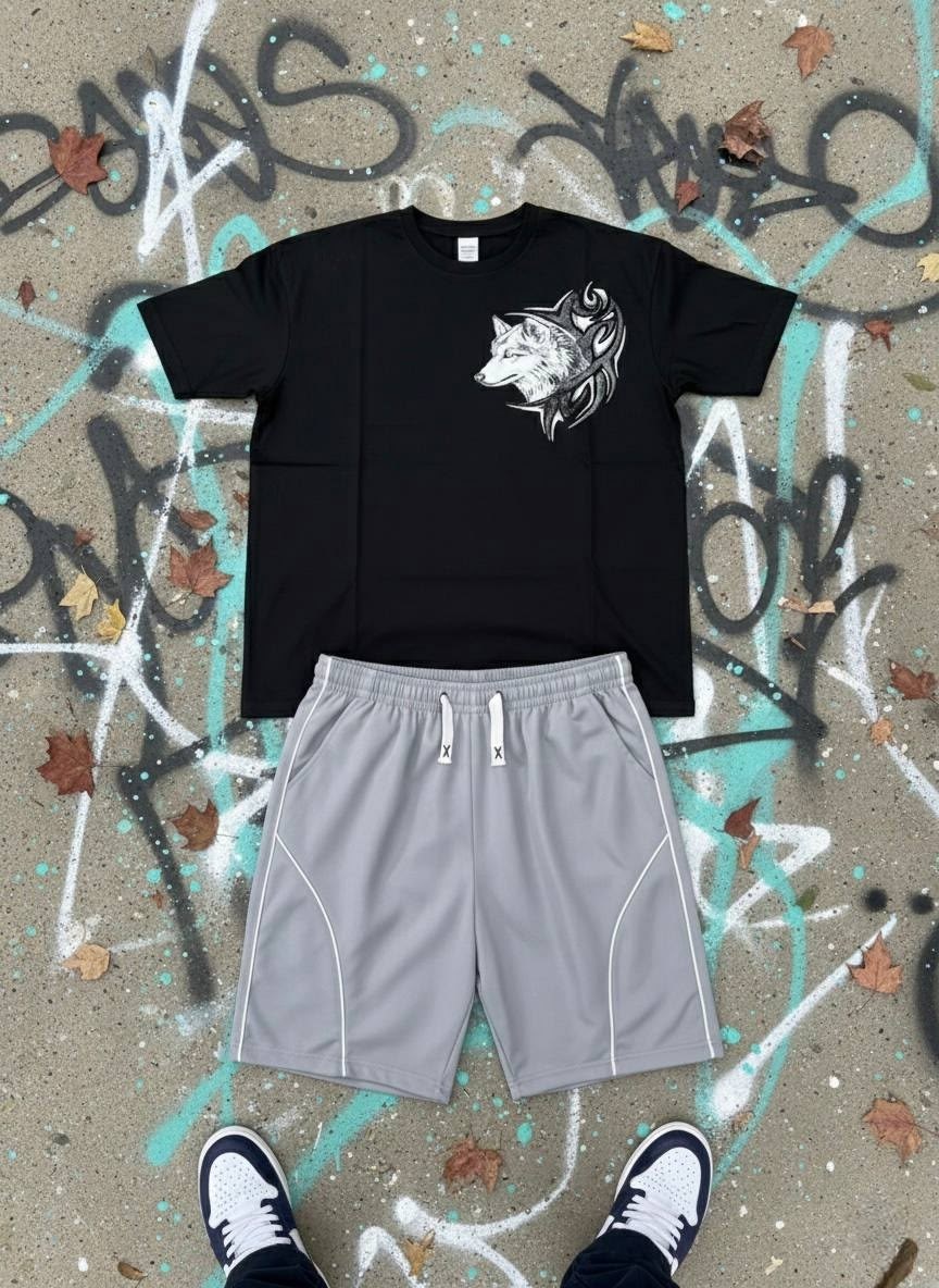 современные костюмы,костюм мужской,мужские комплекты,футболка волк