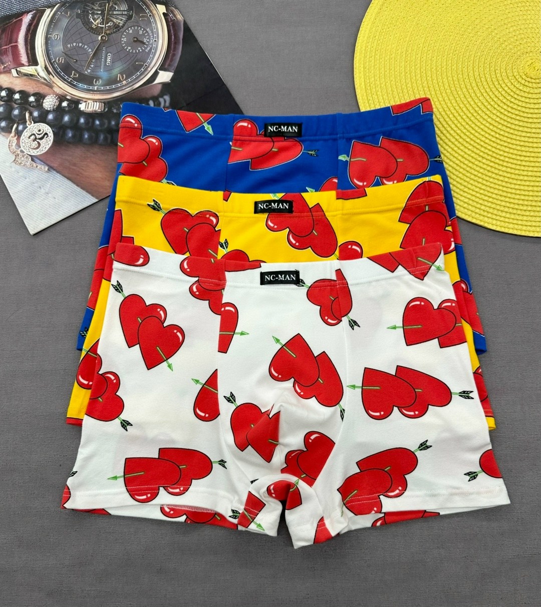 комплект трусов мужских,трусы мужские,комплект трусов боксеров,трусы мyжские боксеры,трусы в сердечко мужские