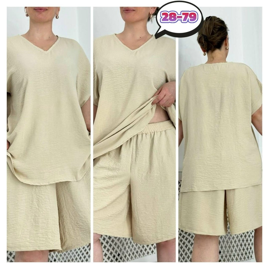 летний костюм с шортами больших размеров,женские костюмы,костюм оверсайз большого размера,костюм двойка женская,комплект женских