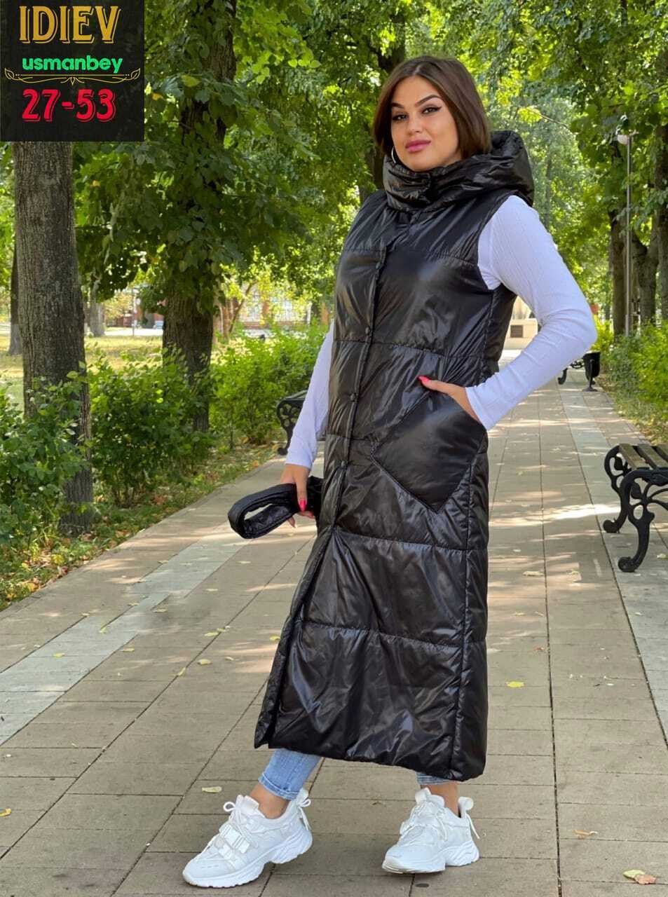 женская жилетка,удлиненный жилет,жилет женский,жилет утепленная,жилетка на синтепоне