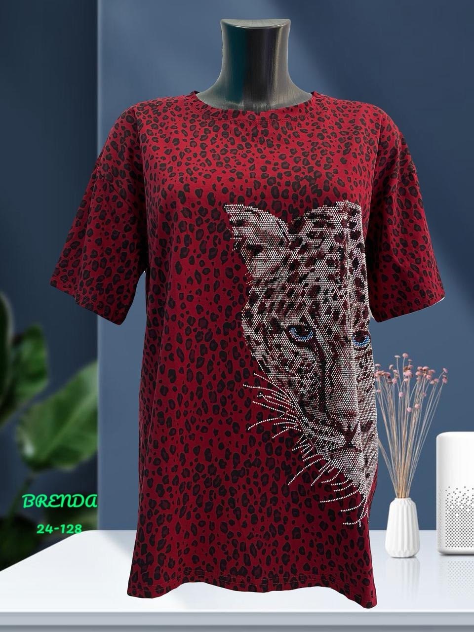 футболка женская,футболка женская 6506 "леопард",футболка майка,женская майка,женская кофта