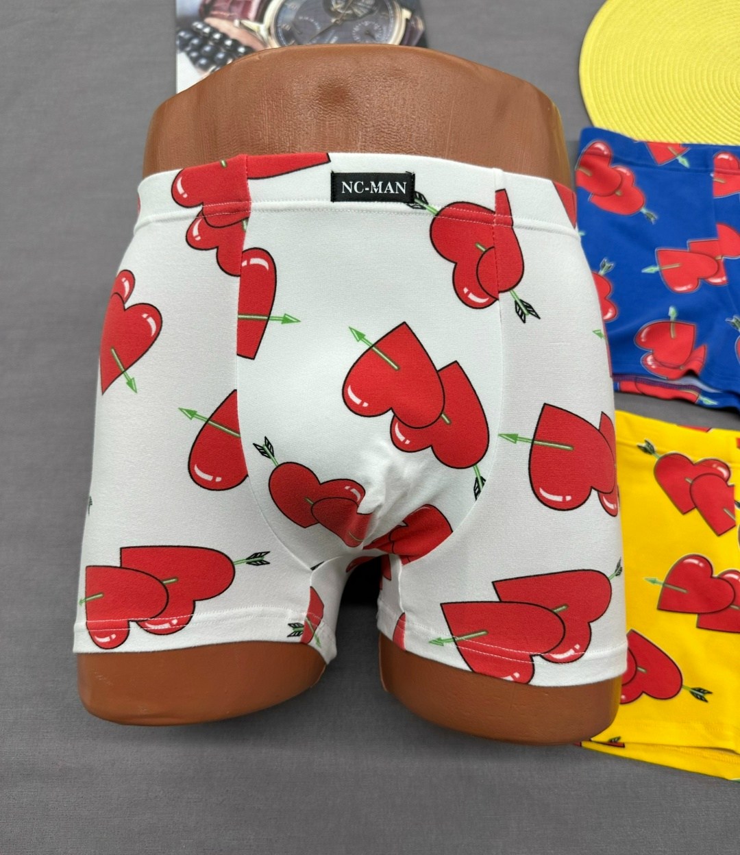 комплект трусов мужских,трусы мужские,комплект трусов боксеров,трусы мyжские боксеры,трусы в сердечко мужские