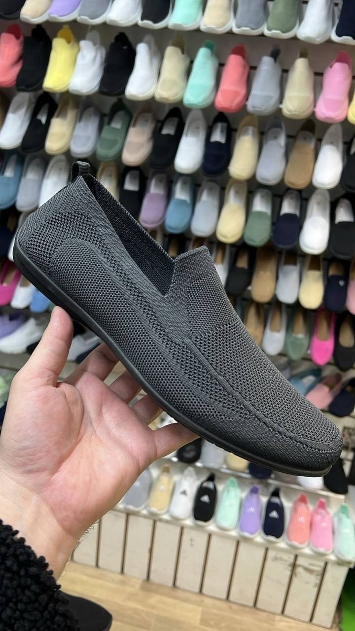 мокасины повседневные,мокасины серые,летняя мужская ,мокасины с перфорацией, мокасины