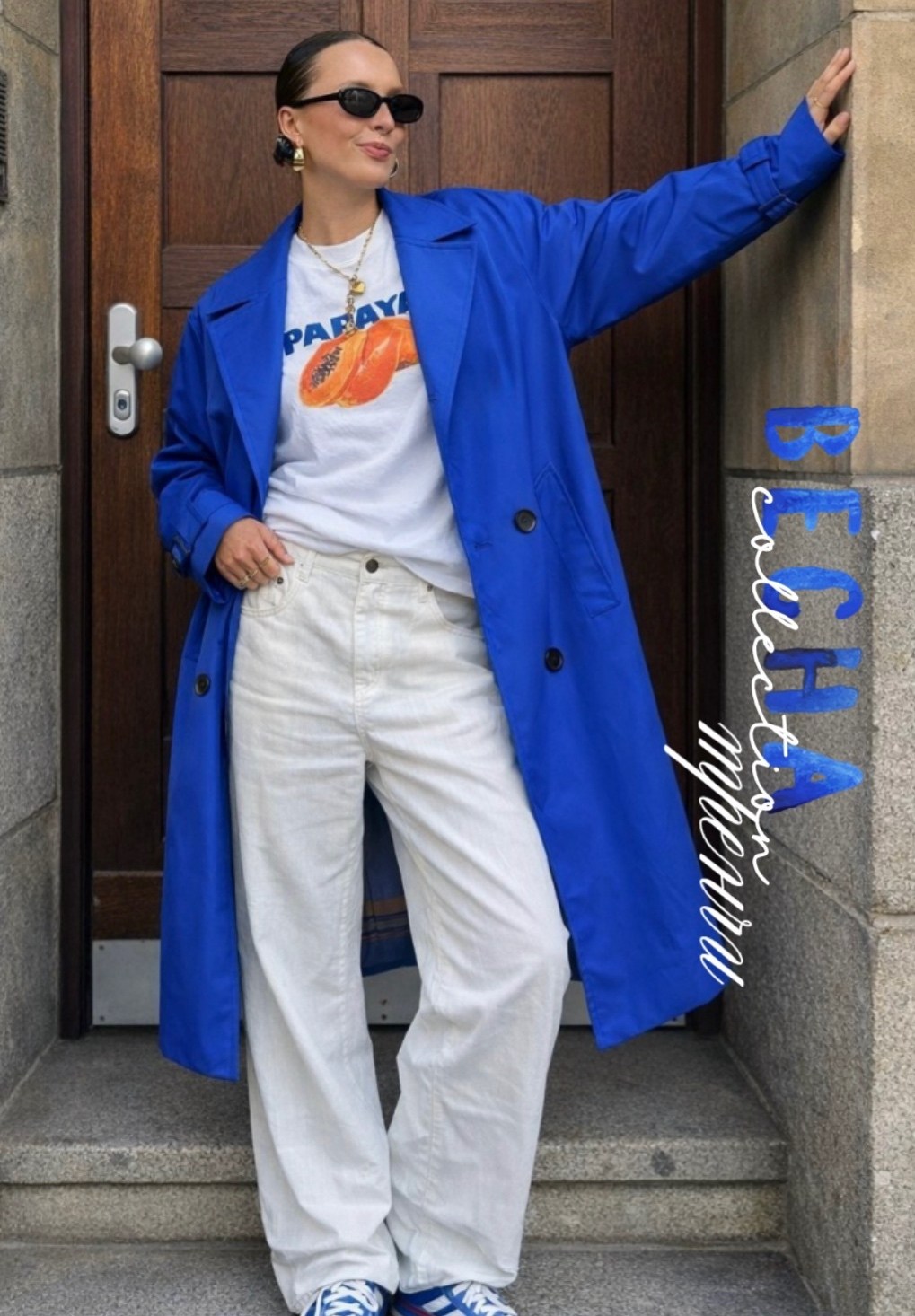 модное пальто,модные образы,пальто голубое,тренч плащ