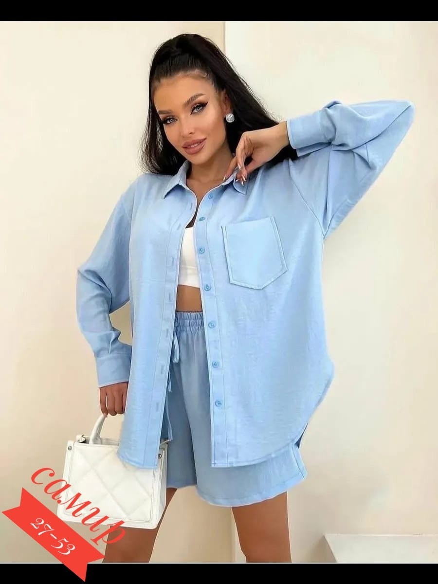 костюм женский летний с шортами и рубашкой,костюм с шортами и рубашкой летний,летние костюмы женские,летние костюмы,костюм женский