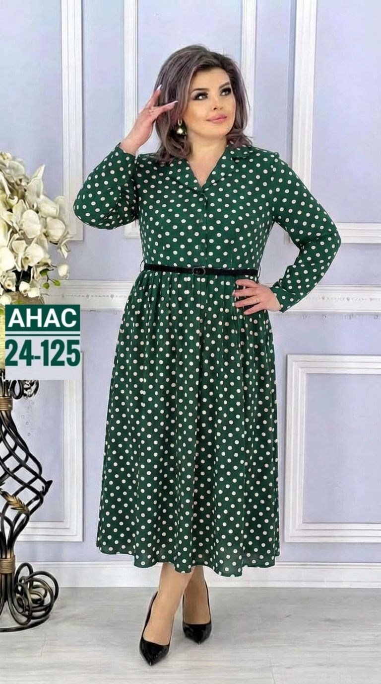 женское платье,платье,платье большие размеры,платье горох,женское платье больших размеров