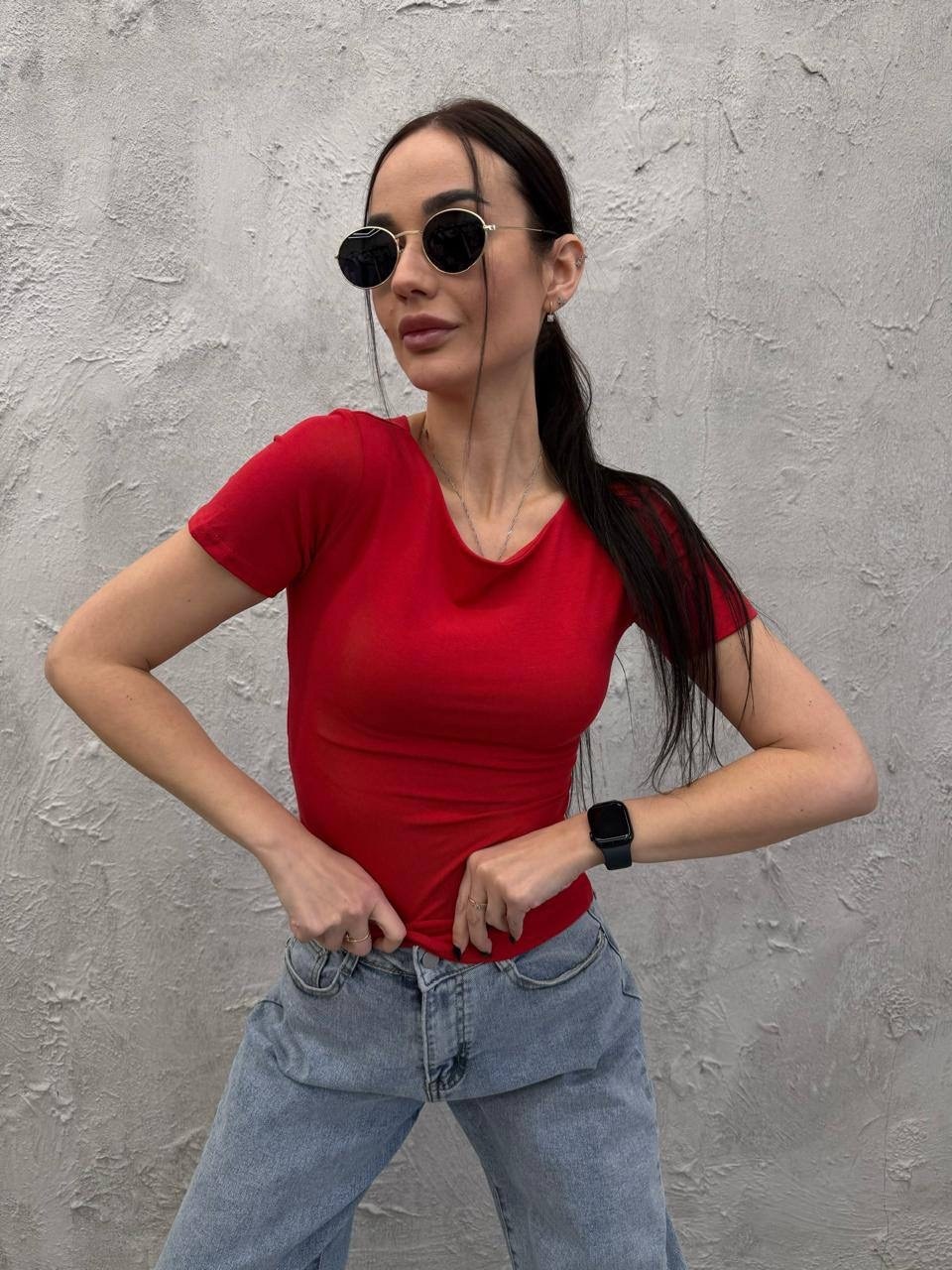 футболка skims базовая облегающая kamilek,футболка skims базовая облегающая kamilek 396651826,женская футболка,футболка скимс укороченная базовая облегающая,футболки базовая