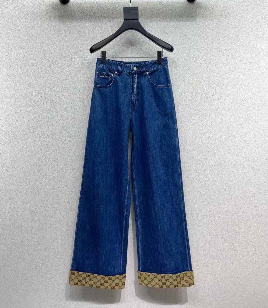 джинсы gucci,джинсы стильные,женские джинсы,широкие джинсы,модные джинсы