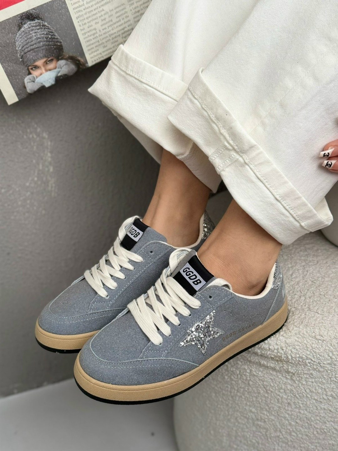 кеды golden goose,кроссовки golden goose,кроссовки golden goose с пайетками на платформе,,женские кеды с камнями golden goose