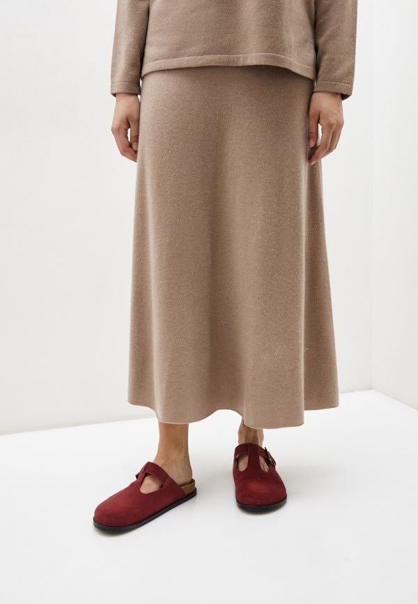 вязаная юбка миди,домашняя обувь,юбка женская,широкая юбка,юбка