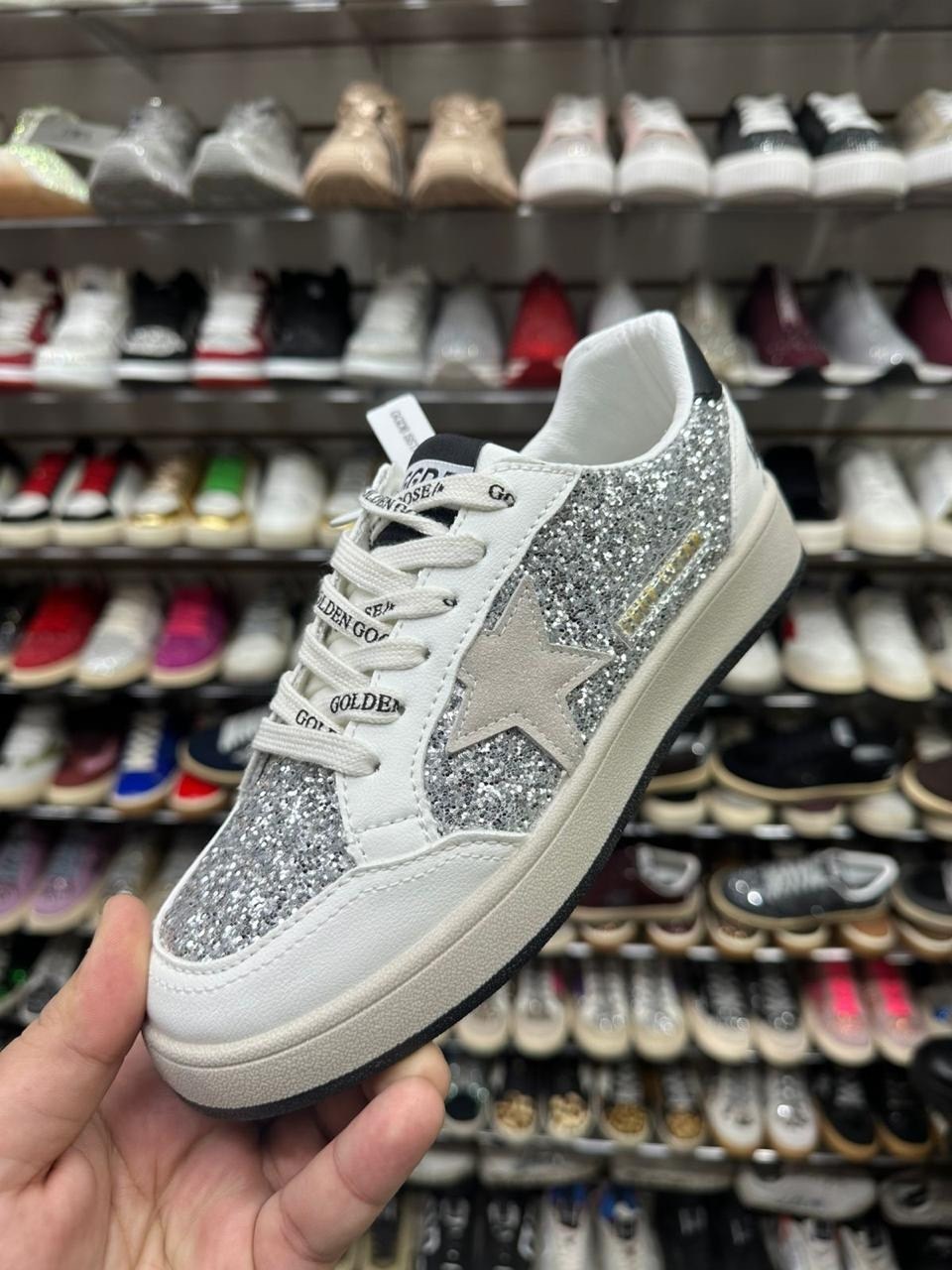 ,golden goose кеды hi star с блестками белый,golden goose кеды с блестками,кеды golden goose,кеды golden goose hi star glitter low-top