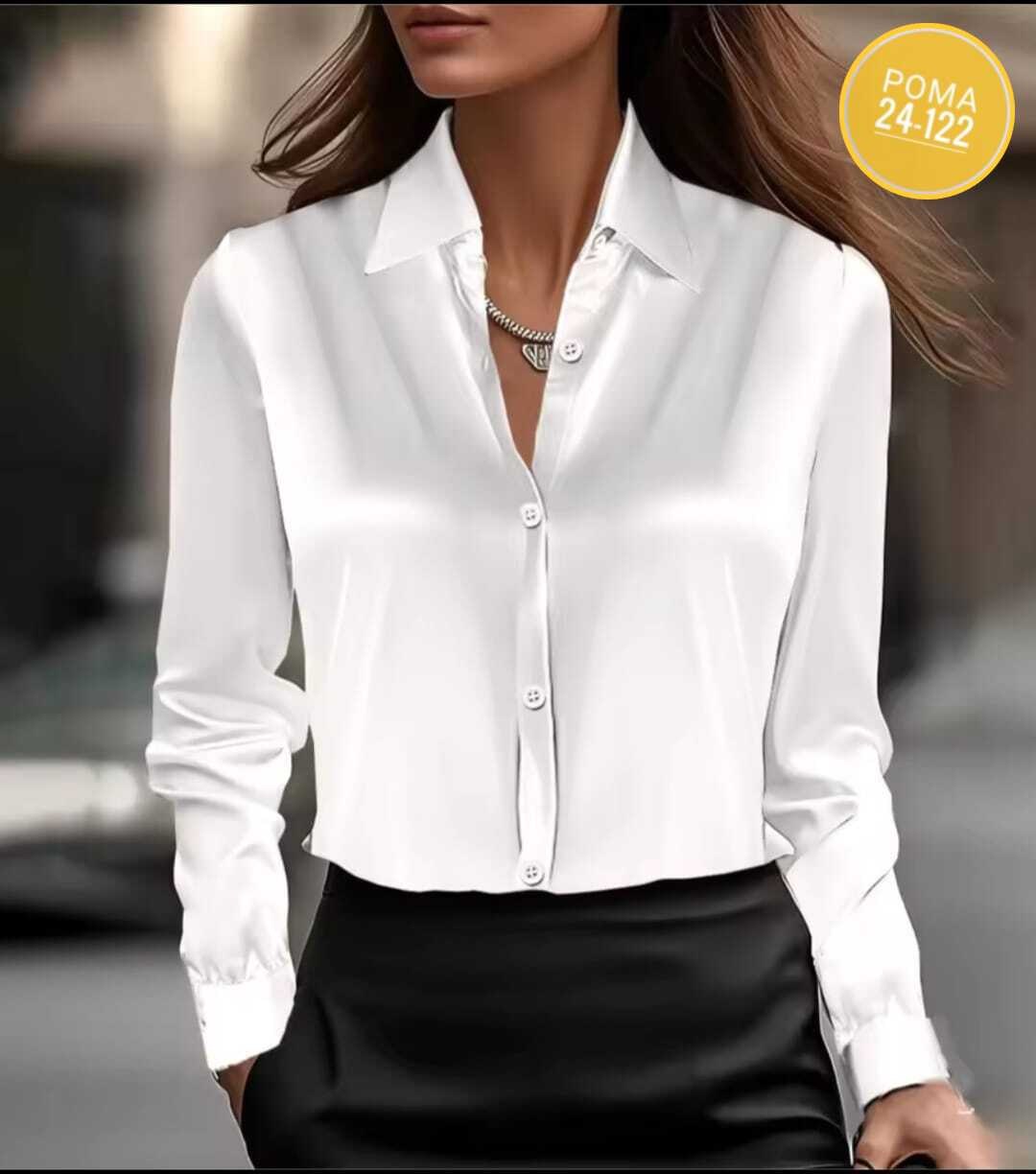 элегантная женская рубашка,блузка из шелка,шелковая блузка,шелковая белая рубашка для женщин,женская однотонная атласная шелковая рубашка