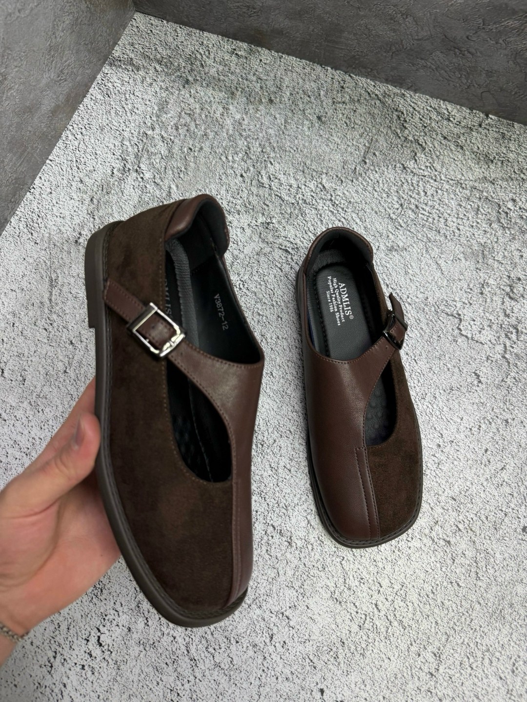 ,лоферы коричневые с ремешком замшевые,женская ,обуви,лоферы замшевые