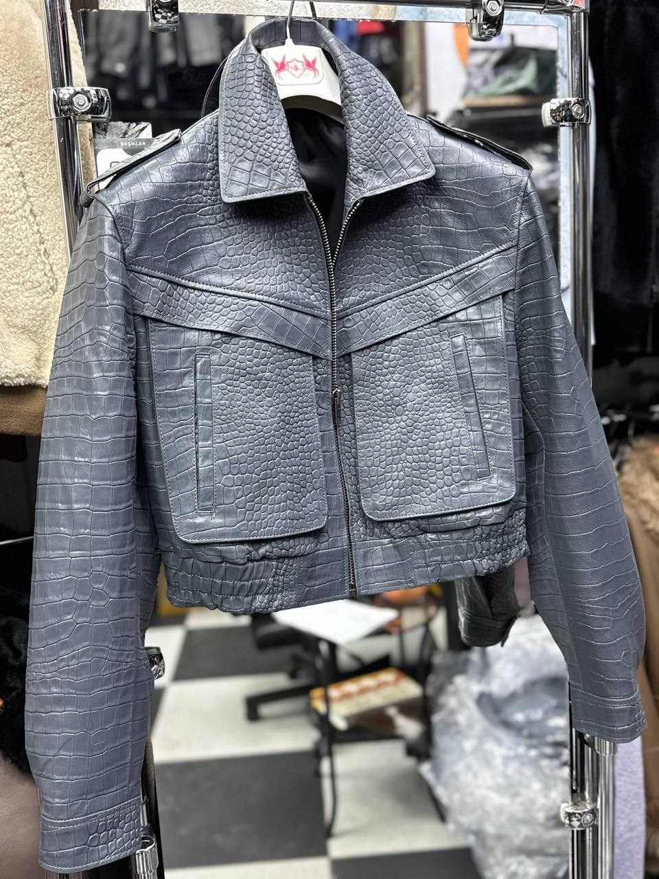 кожаная куртка,женская кожаная куртка,филип плейн куртка из питона женская,куртка,куртка из искусственной кожи женская