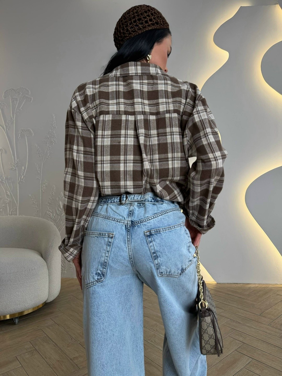 рубашка женская в клетку оверсайз,рубашка женская в клетку de'bora rose оверсайз,рубашка в клетку оверсайз на кнопках,женская рубашка в клетку,рубашка клетчатая