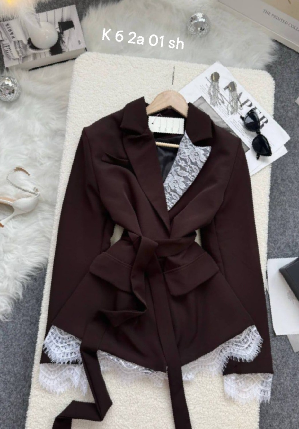 женский костюм,пиджак женский с кружевом,пиджак с кружевом,жакет,пиджак с поясом