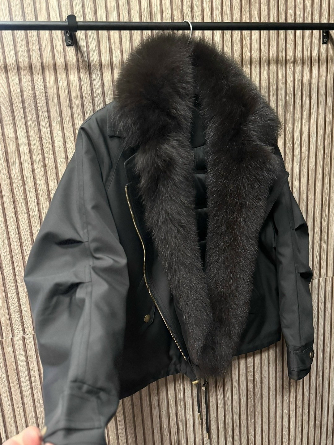 куртка с мехом,женская куртка из натуральной овечьей кожи с натуральным мехом wy1159,женская куртка,женские пуховики,куртка