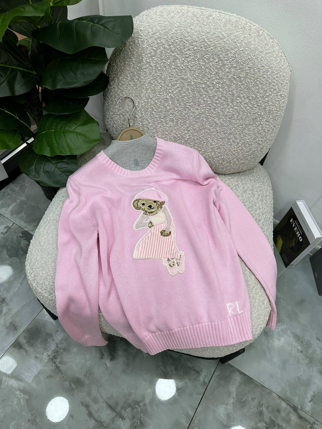 свитер женский polo ralph lauren с мишкой,свитер с мишками,свитера женские,джемпер с ручной вышивкой,джемпер с медведем женский ralph lauren