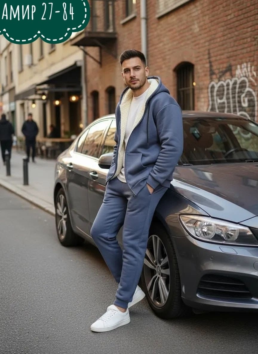 спортивный костюм теплый на молнии с начесом abm fashion,костюм из футера мужской,спортивный костюм из футера мужской,костюм на флисе,мужской спортивный костюм с начесом ndh brand