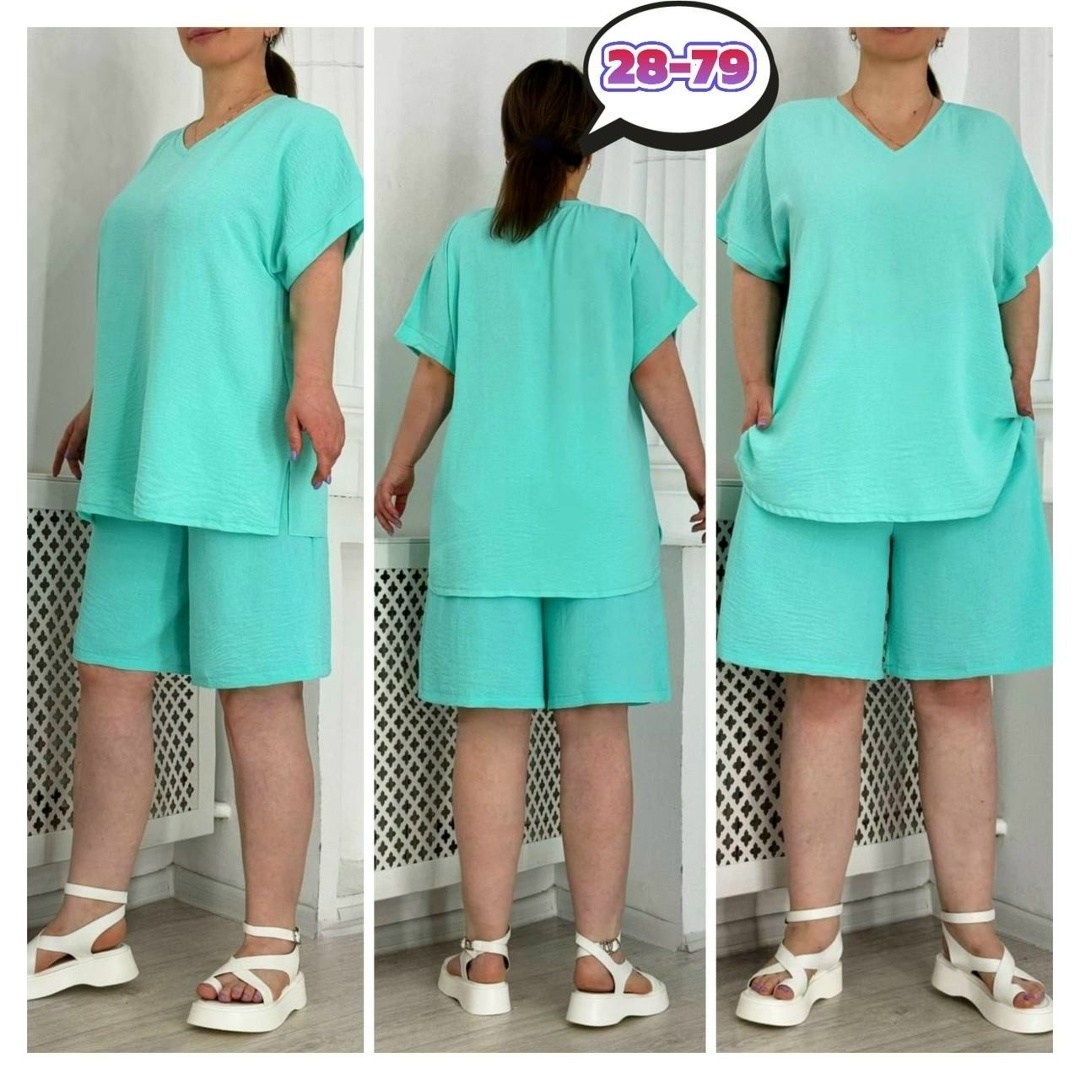 летний костюм с шортами больших размеров,женские костюмы,костюм оверсайз большого размера,костюм двойка женская,комплект женских