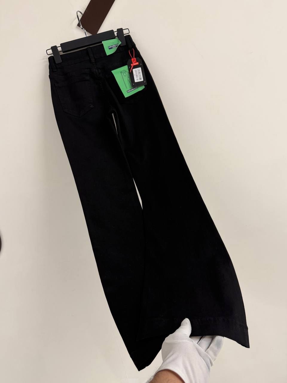 черные джинсы-клеш,джинсы клеш denim 3104 черный w25,джинсы женские,джинсы koton черный,черные женские джинсы микро-клеш