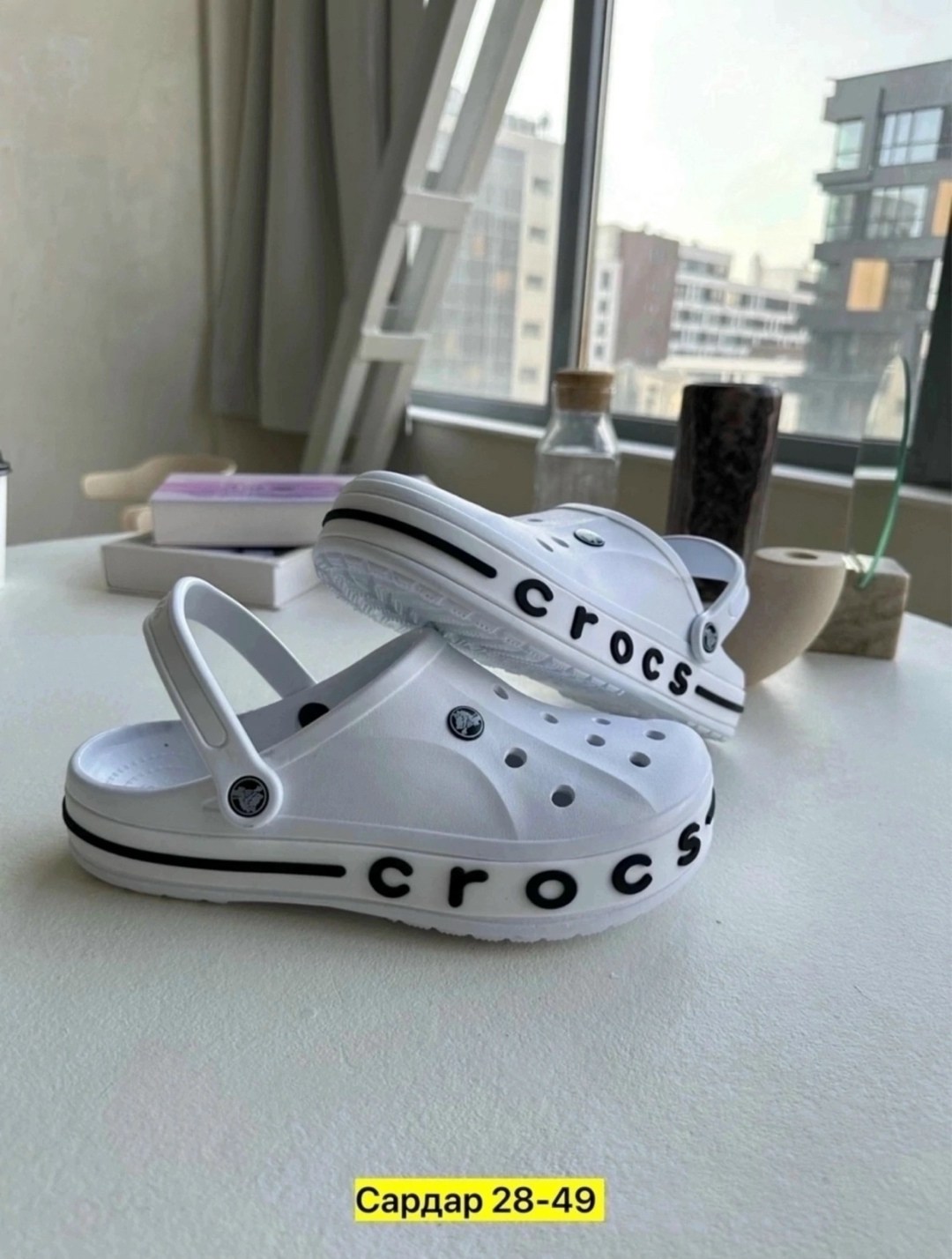 crocs сабо,шлепанцы крокс белые,,сабо crocs bayaband,кроксы люкс