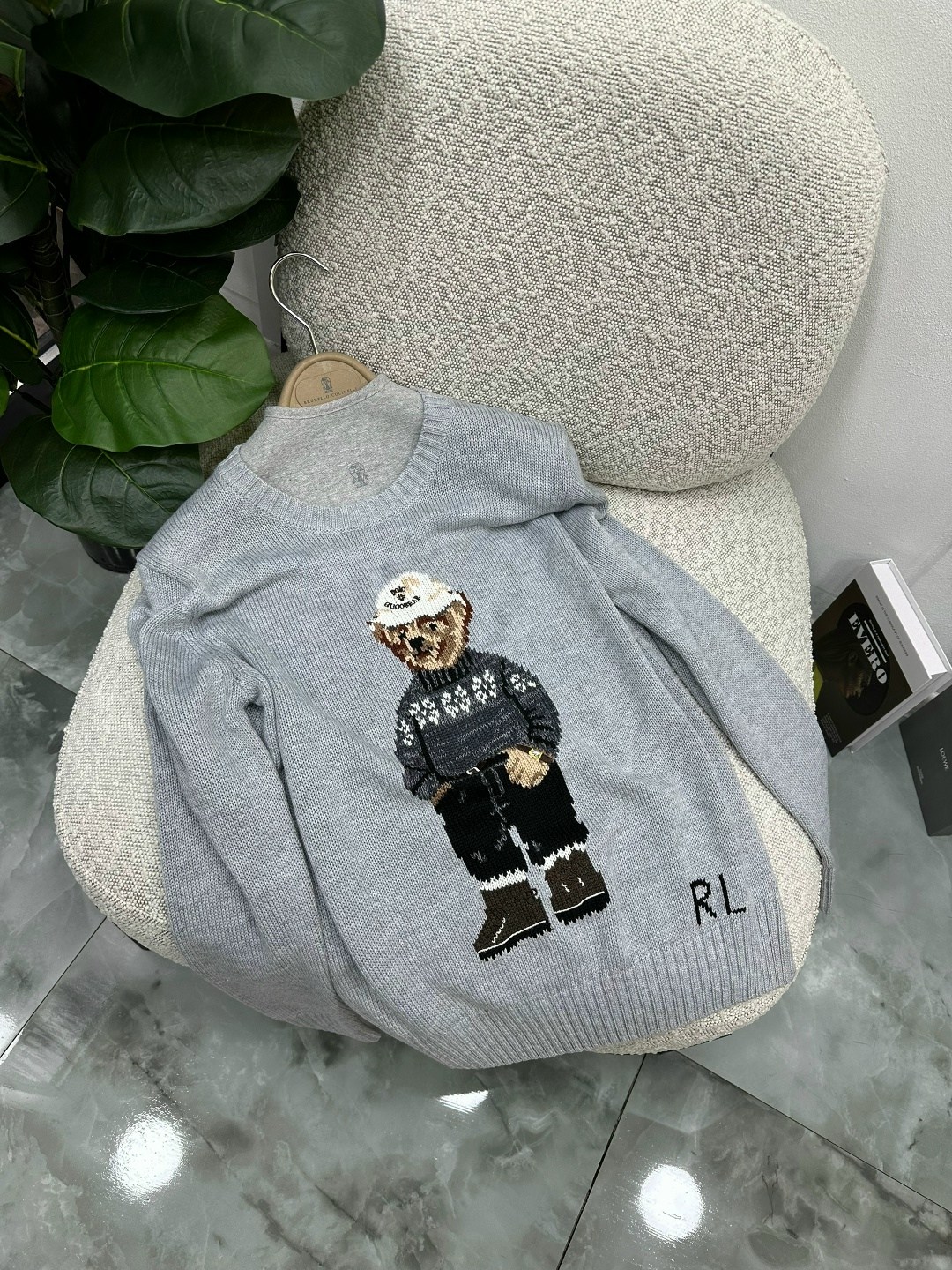 свитер женский polo ralph lauren с мишкой,свитер с мишками,свитера женские,джемпер с ручной вышивкой,джемпер с медведем женский ralph lauren