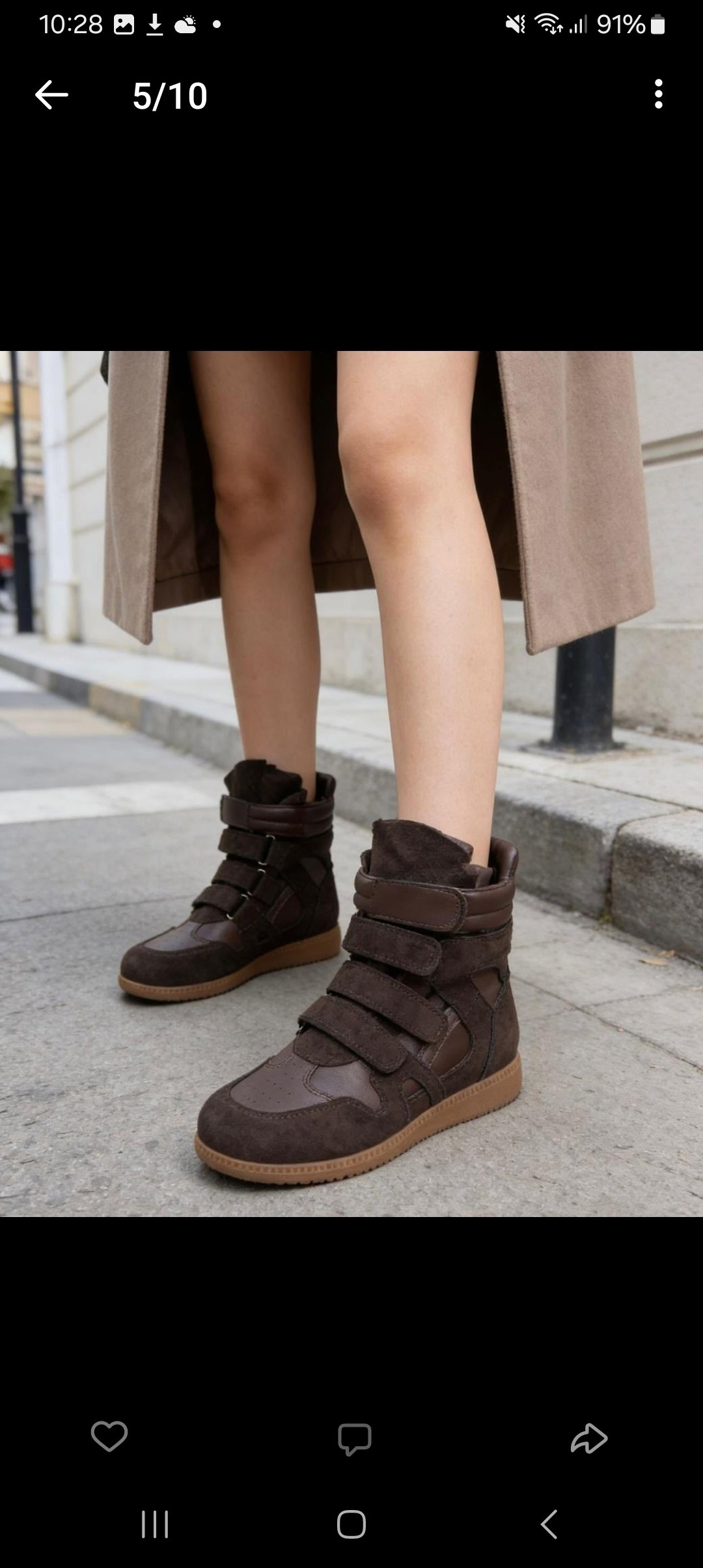 ,спортивная ,maison martin margiela 22 velcro strap high top sneakers,коричневые сникерсы,margiela velcro high tops