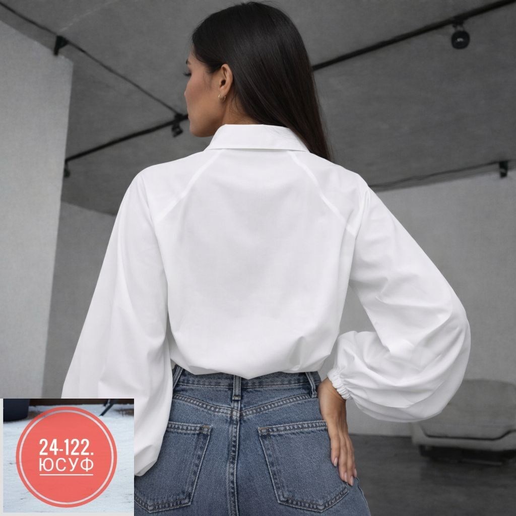 рубашка офисная оверсайз с пышными рукавами cassa marina,рубашка женская,рубашка с рукавом,блузка школьная с широким рукавом libe,рубашка с объемными рукавами