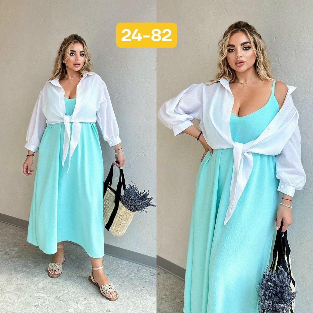 удлиненная блуза,женская блуза,женское платье с рубашкой,женские летние костюмы,костюм двойка с платьем