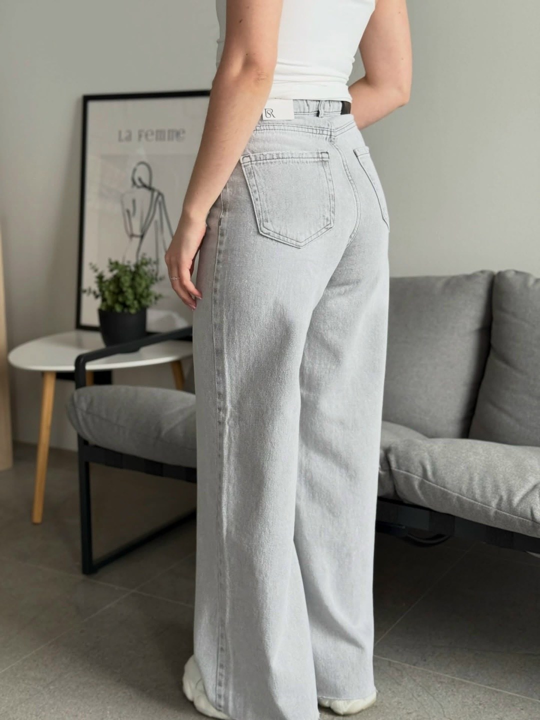 женские джинсы,широкие женские джинсы,джинсы,серые джинсы широкие,серые свободные джинсы из полиэстера