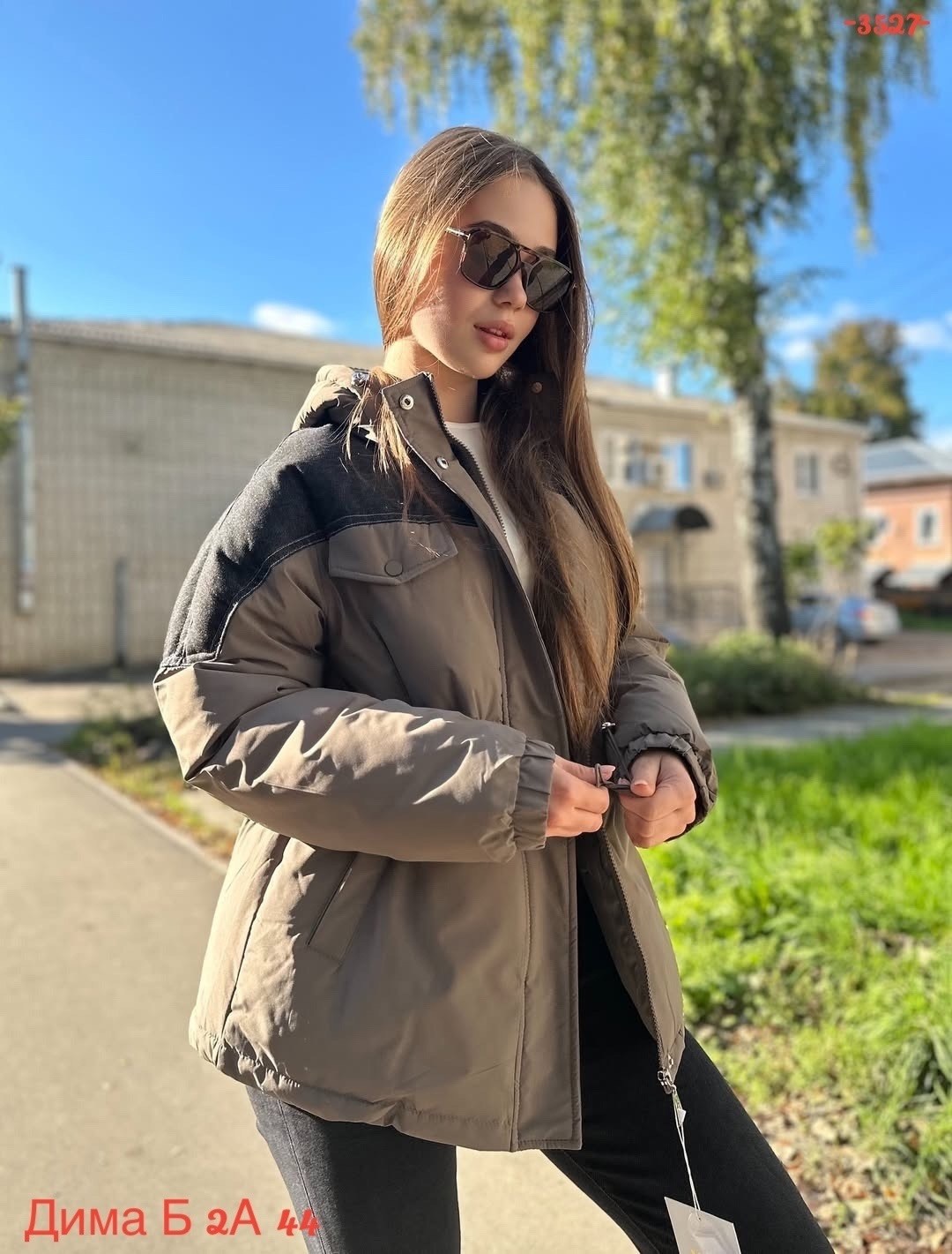 куртка женская зима арт: s241016,куртка зимняя с капюшоном укороченная dh fashion,куртка демисезонная женская,куртка женская серая,куртка зимняя женская