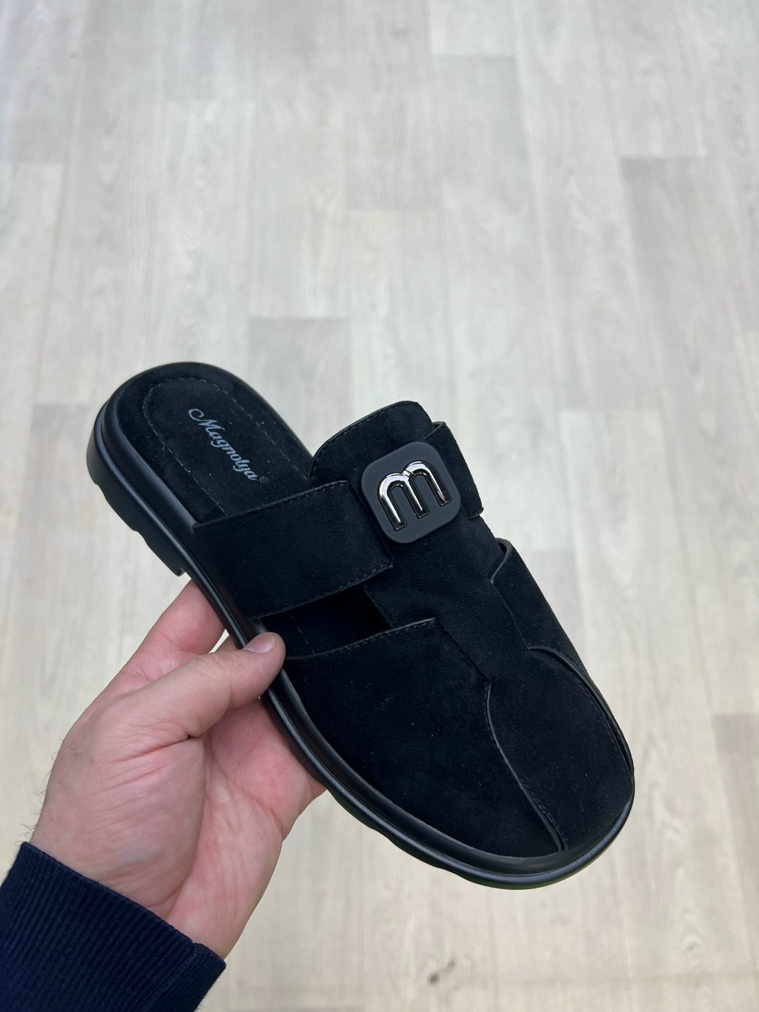 ,женские шлепанцы,мюли hermes черные, женская,женские шлепки