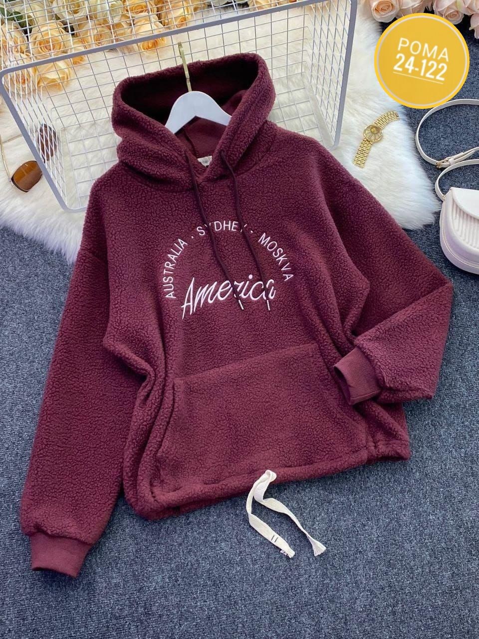 толстовки женская,толстовка кофта,кофта овечка,худи женская,толстовка ткань барашек женская