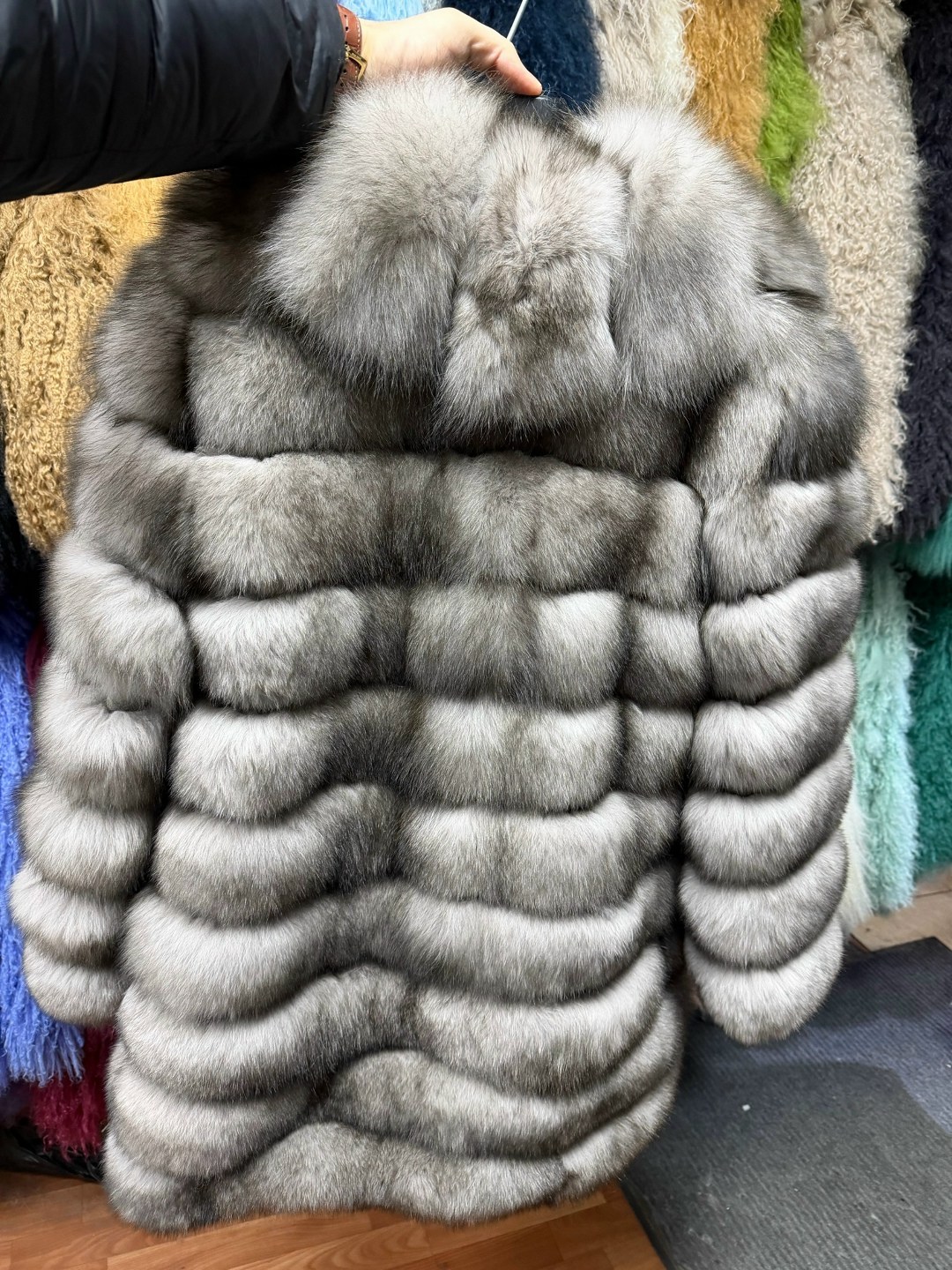 шуба из песца,шуба песец,шуба-трансформер из песца,шуба песец с воротником,шуба из песца под соболь