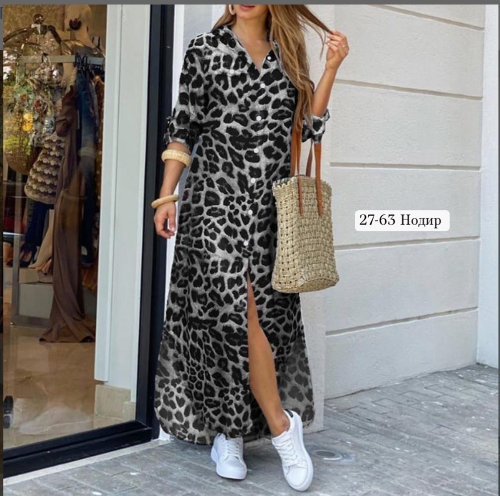 женское длинное платье с леопардовым принтом,платье рубашка с принтом,длинное платье рубашка,женское платье рубашка,платье zanzea леопард