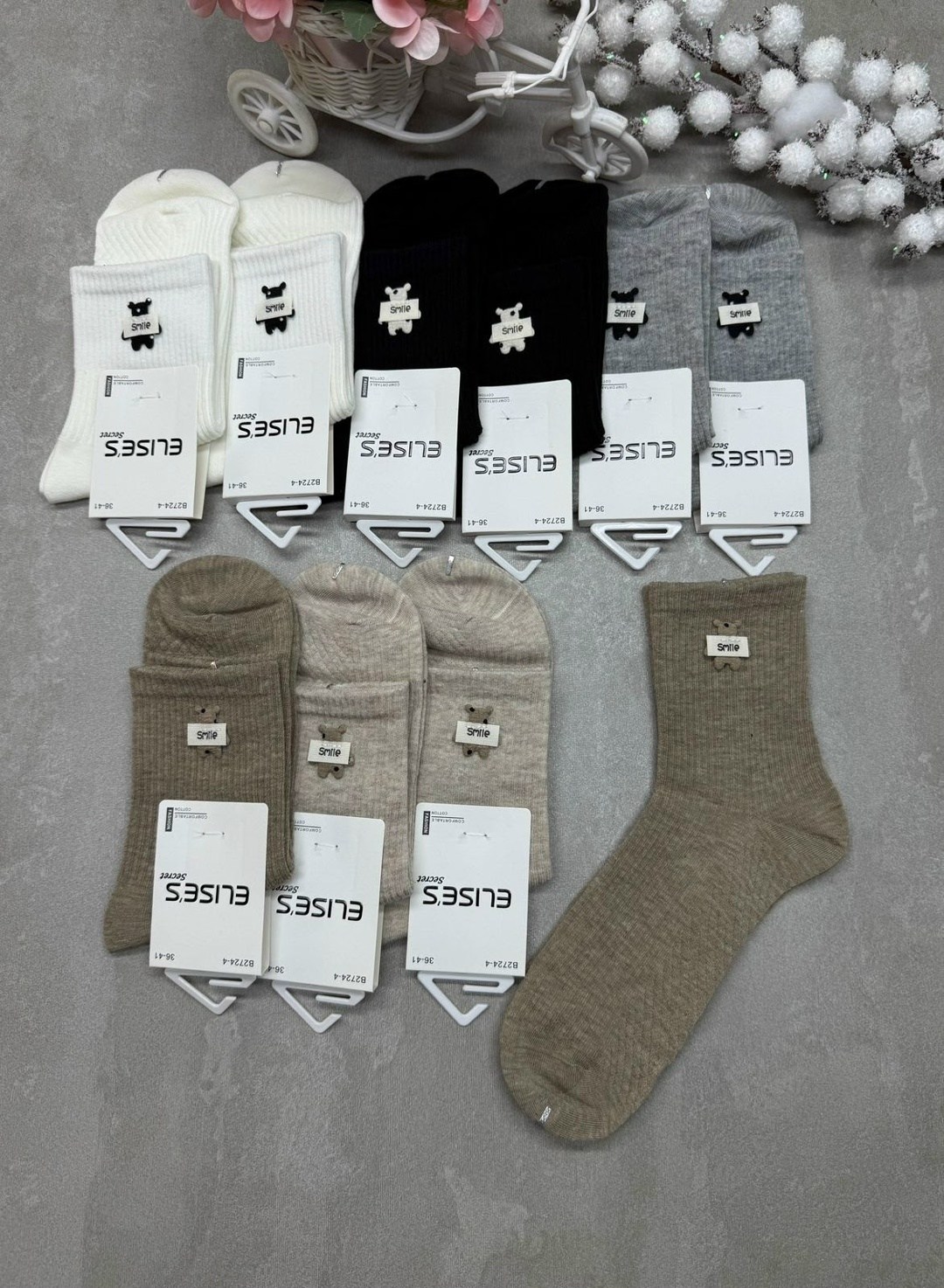 носки женские 10 пар,носки комплект,женские носки,носки женские 10 пар разного цвета,комплект носки женские