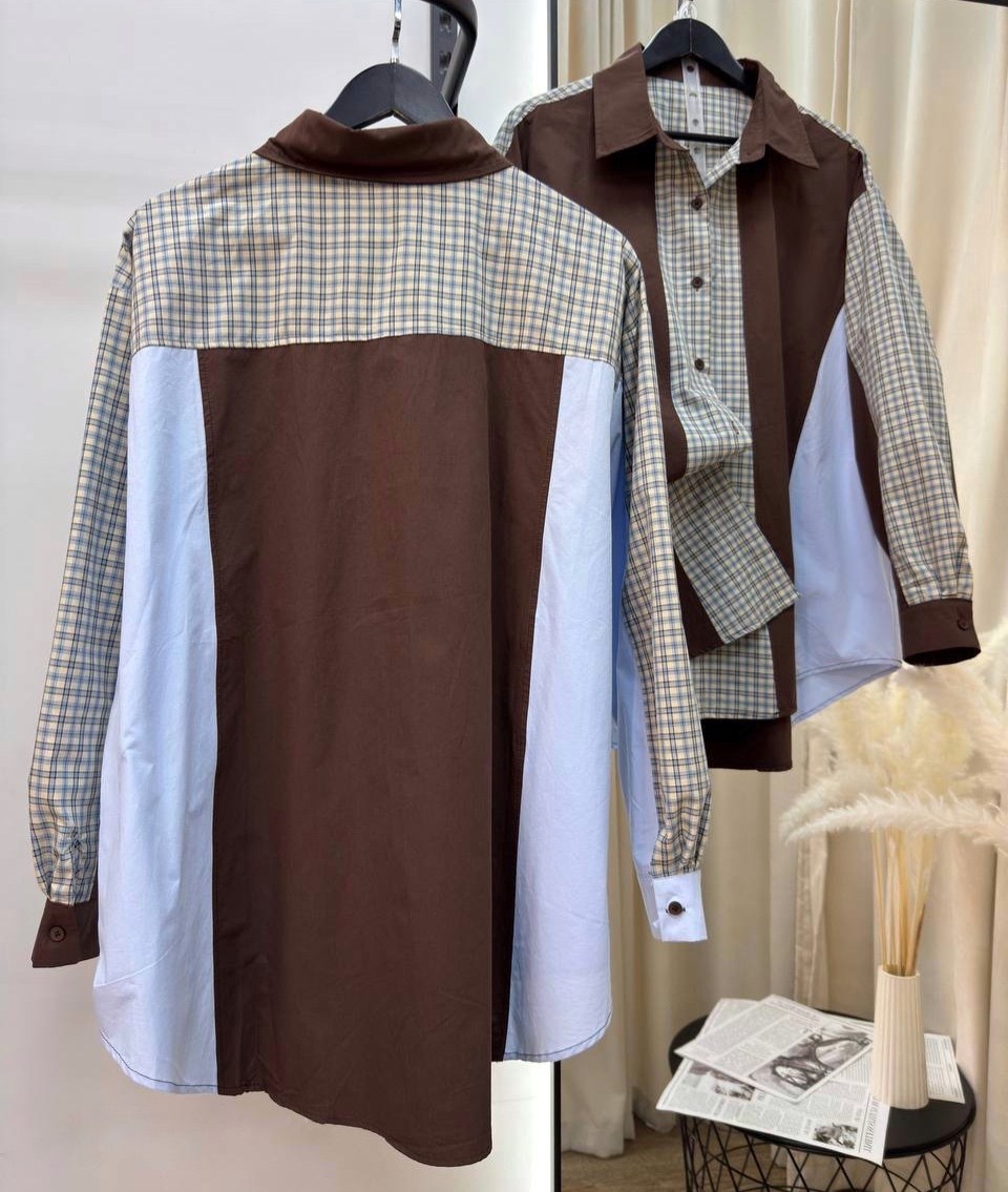 рубашка женская,стильная клетчатая рубашка,рубашка модная,женская рубашка в клетку