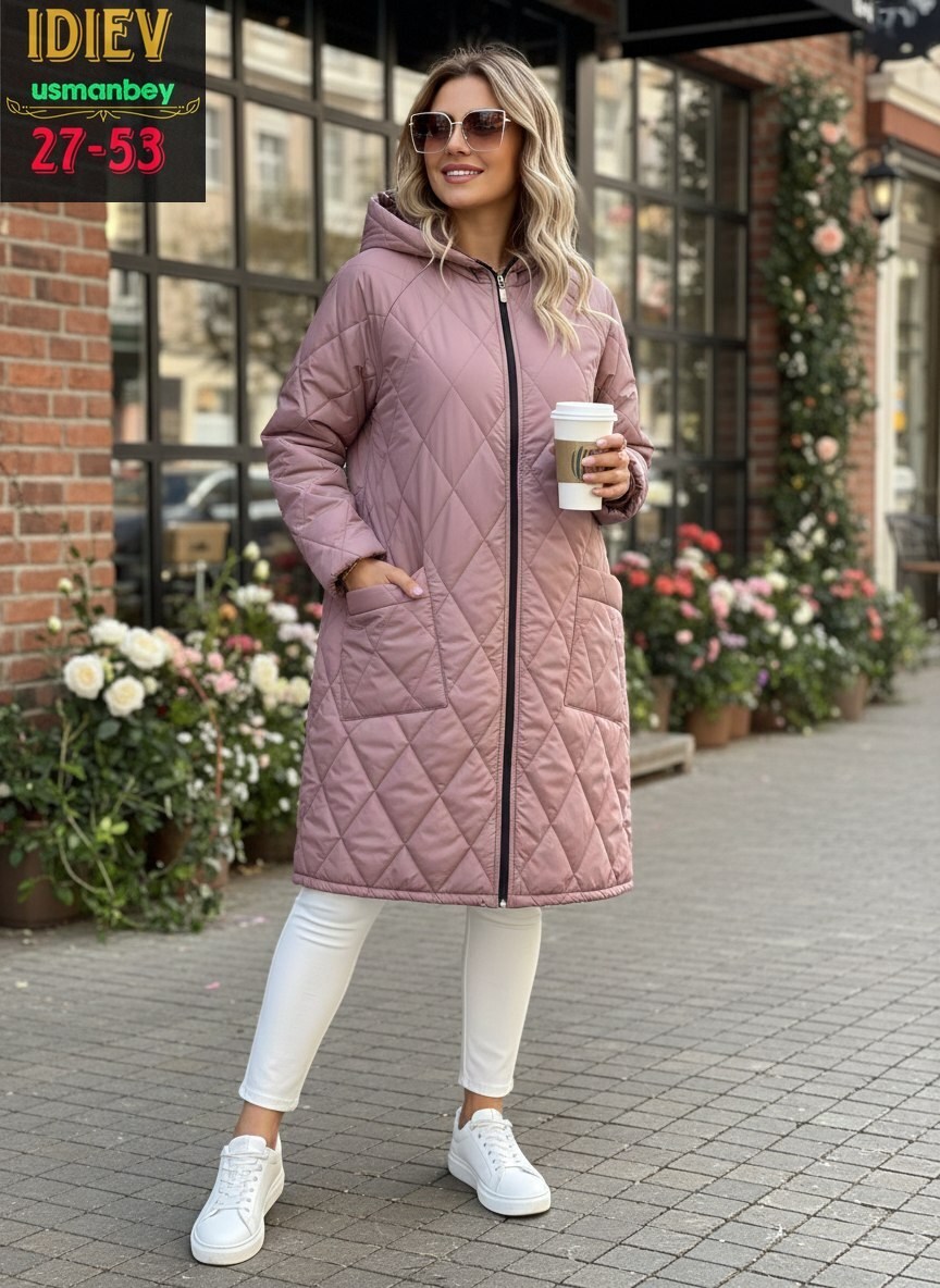 удлиненная куртка,куртка стеганая,куртка демисезонная,демисезонная куртка женская,стеганое пальто
