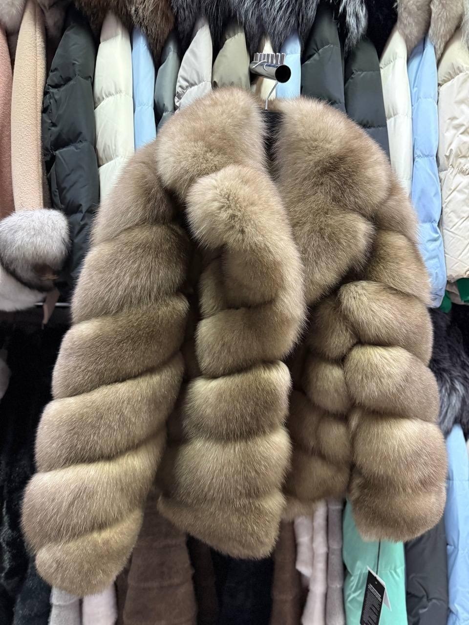 шуба из песца,шуба песец,шуба трансформер песец 110см,шуба из песца под соболь,шуба из натурального меха песца