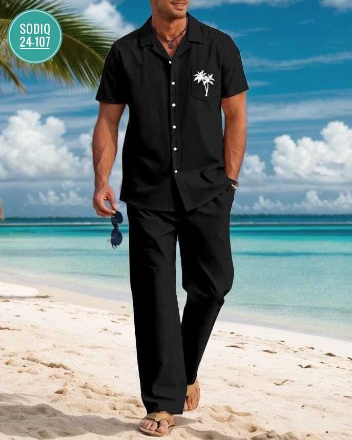 костюм летний мужской,костюм мужской,пляжная рубашка,мужской костюм двойка,