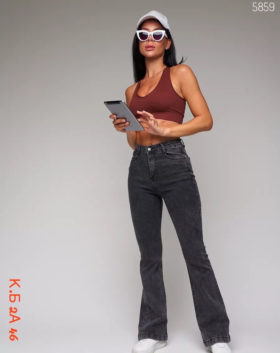 джинсы женские,джинсы клеш от колена серые h&a collection,серые джинсы клеш,женские джинсы клеш,джинсы клеш от колена