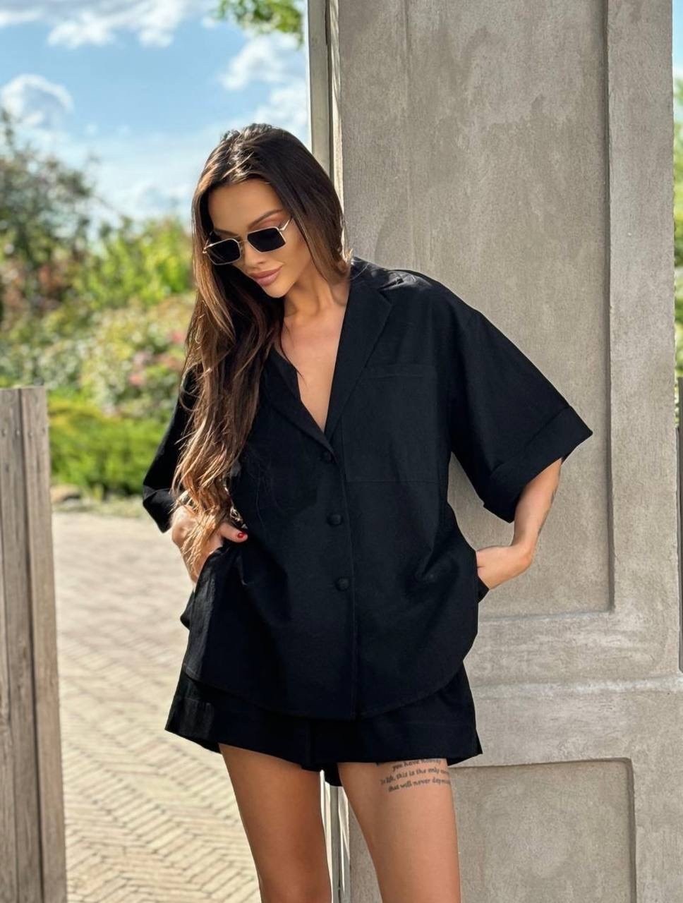 костюм рубашка с шортами,костюм с шортам,рубашка с шортами,женский костюм с шортами,костюм летний с шортами и рубашкой