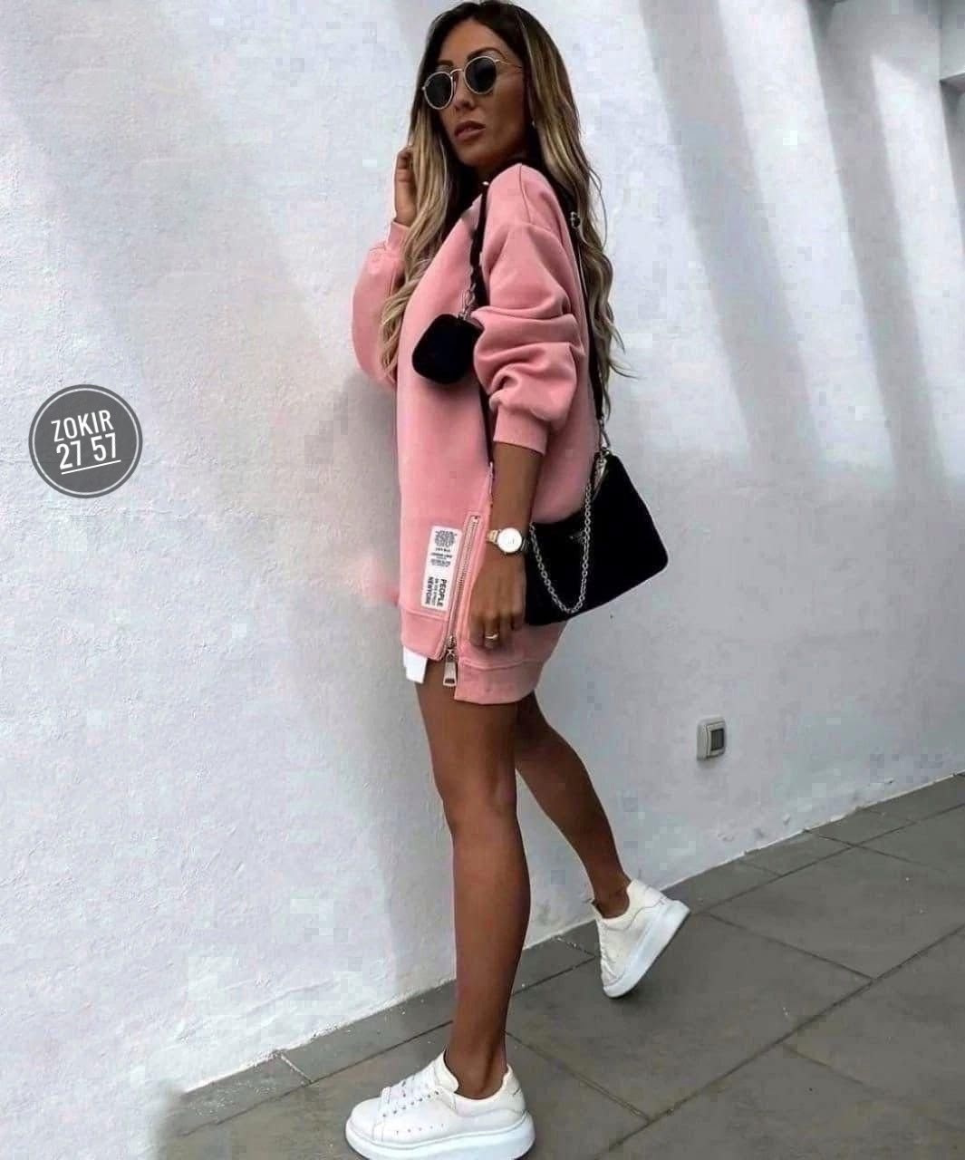 свитшот свободного кроя женские,свитшот женская,кофта женская,трикотажный свитшот,фиолетовый свитшот