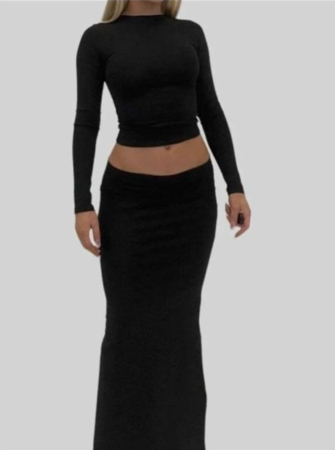 юбка макси,длинная юбка,черная длинная юбка с рыбьим хвостом asos,черная юбка макси с рыбьим хвостом asos design,юбка